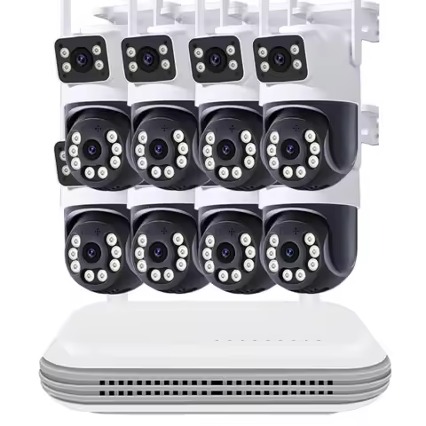 8CH NVR Kit CCTV System WiFi Camera NVR Kit Security Audio 4MP IP Cameras With WirelessNVR Video Sur