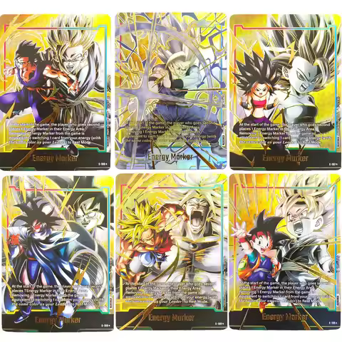 Proxy Dragon Ball Super Fusion World Son Energy Marker Pack 07–08 E-104 E-106 E-107 Gold Kale E-108 