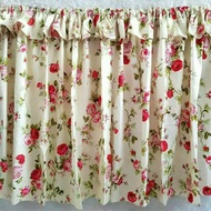 KITCHEN UNDER CURTAIN CURTAIN WITH TASSEL FRINGE