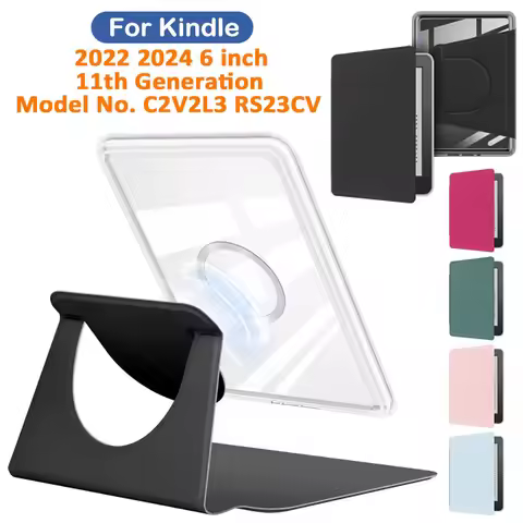 Acrylic Magnetic Bracket Case for Kindle 2024 2022 11th Generation 6Inch Model No. RS23CV C2V2L3 Pou