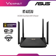 Asus RT-AX53U AX1800 Dual Band WiFi 6 Router MU-MIMO OFDMA AiMesh AiProtection