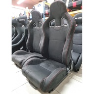 RCR SEMI / FULL BUCKET CAR SEAT RECARO ALCANTARA LEATHER PU SEAT