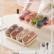 [tidak kedap] Cream Style Fruit Tray Snack | Dry Fruit Snacks Display Plate | Bekas Kek Kuih Raya 2024