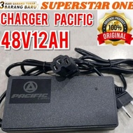 NEW charger sepeda elektrik/listrik Pasific 48 volt/12 Ampere Hour(AH)