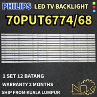 70PUT6774/68 PHILIPS TV LED BACKLIGHT BARU READY STOCK 70PUT6774