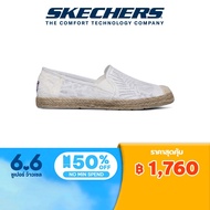 Skechers สเก็ตเชอร์ส รองเท้า ผู้หญิง BOBS Flexpadrille Shoes - 66666281-WHT