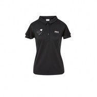 FILA GOLF 女吸濕排汗短袖POLO衫-黑色 5POY-2124-BK