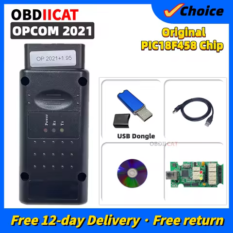 OPCOM OP COM 2021 OBD2 Car Diagnostic For Op--el OP-COM 2021 Pic18F458 FTDI FT232RQ Chip CAN BUS Aut