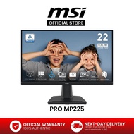 MSI PRO MP225 – 21.5" FHD IPS 100Hz – 1ms MPRT – Eye Care Business Monitor