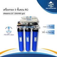 เครื่องกรองน้ำดื่ม Ro  เฟรมแขวน Housing 20 นิ้ว 300gpd/400gpd