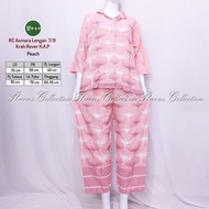 Batik HAP RC Asmara Suit 7 Sleeves/8 Rever Collar | Women's Pajamas with 3 Sleeves, 4 Long Pants for