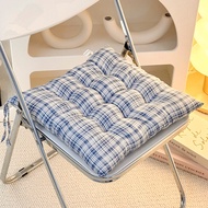 40x40cm Thicken Square Chair Cushion Comfortable Cotton Seat Cushion with Strap Home Office Seat Tat