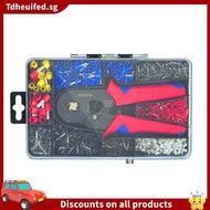 [In Stock]HSC8 Cable Wire Crimper Crimping Tool Plier Set 6-4/6A 23-7AWG Self  1200Pcs Cord End Boot