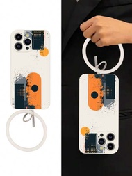 1 Funda de teléfono anti-choque blanca de patrón de bloque de color TPU y 1 soporte de anillo de silicona blanca Compatible con / funda de iPhone / funda de teléfono a juego / funda con cordón / funda de brazalete / funda de teléfono divertida / fundas de Android / fundas Samsung / fundas Xiaomi / fundas Oppo / Galaxy A51 4G / Galaxy A52 / A52s 5G / Galaxy S23 Ultra / Galaxy A13 4G / Galaxy A12 / Galaxy S22 Ultra / OPPO A54 / Galaxy A54 / IPhone 14 Pro Max / Galaxy A04E / Galaxy A05S / Galaxy A34 / Galaxy S24 Ultra 5G / Redmi Note 13 / Galaxy A14 / Galaxy A32 4G