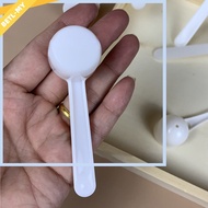 ⭐BETL⭐50/100pc 5g White Plastic Measuring Spoon Gram Scoop Food Baking Medicine Powder