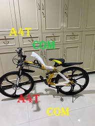 Sepeda MTB Lipat 26 Inch Velg Racing Warna Kuning