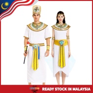 Couple Egyptian Pharaoh & Queen Costumes Ancient Kingdom Cosplay  Halloween Party Stage Performance