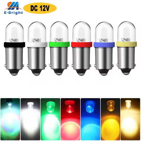 10Pcs 12V 53 57 T11 T4W BA9S T4W 1895 Gauge Dashboard Map Lamp Interior Dome Door Signal Light Bulb