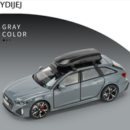 YDIJEJ 1:32 โมเดลรถของเล่น Audi RS6 โลหะผสมอัลลอยด์ เปิด7ประตู Audi RS6ดึงกลับรถของเล่น เครื่องประดับสำหรับรถยนต์ หล่อขึ้นรูป โมเดลรถอัลลอย Audi ของขวัญเทศกาล