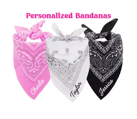 Personalized name Western Cowgirl Bandana Howdy Nashville Party Favors Bachelorette Outfit Disco Las