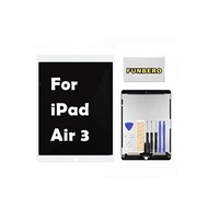 Funvero For iPad Air 3 A2153, A2123, A2154, A2152 Repair LCD Panel LCD Display, Touch Panel LCD Panel Set - Repair Tool Included (White)