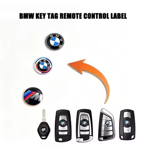 11/14mm Car Remote Key Sticker Aluminum Emblem Decoration Decal For BMW X1 X3 X4 X5 E46 E90 F20 E60 