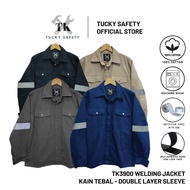TK WELDING SAFETY JACKET WITH DOUBLE LAYER SLEEVE / BAJU KERJA WELDER DUA LAPIS LENGAN 3900 SERIES