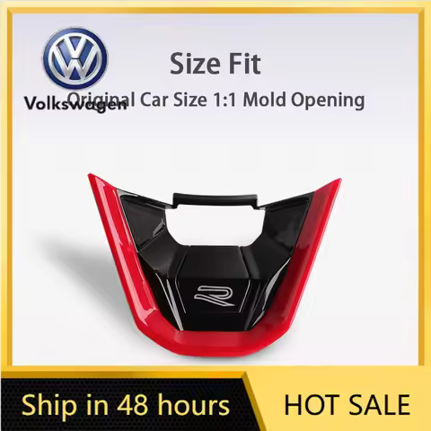 VW 2026 Hot New R Logo GTI Badge Car Steering Wheel Cover Sequins Sticker For Volkswagen Sagitar Mag