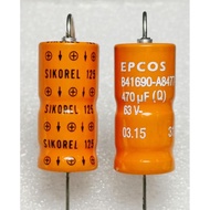 Epcos Sikorel 470uf 63v 125 (Mouse Tail) capacitor