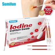Sumifun Disposable Iodine Cotton Swabs Convenient Hygienic Breaking Cotton Swabs Disinfection K10269