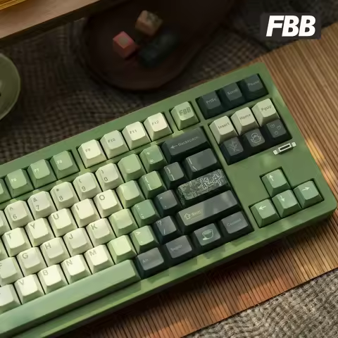 FBB Keycaps Dragon Well tea Customized For Mechanical Keyboard Cherry ProfileGaming And Office Acces