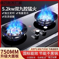 Haotaitai Gas Stove Natural Gas Stove Household High Flame Stove Double Burner Gas Stove Multi-Talen
