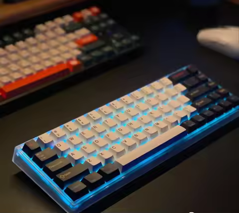 Premium NJ68 Custom Keyboard Pre-lubed Stabilizer Durable PBT Keycaps Programmable Macro Gaming Keyb
