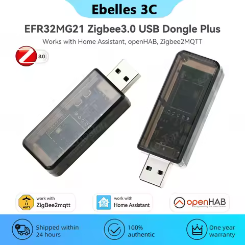 Zigbee 3.0 USB Dongle Plus EFR32MG21 Universal Open Source Hub Gateway Works with Home Assistant ope