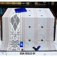 Sarung Songket BHS Klasik Elegan Warna Cinnamon/Abu Tua/Maroon/Biru