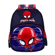 Multicolor Nylon Canvas Spiderman Character Comfortable School Bag for Kids