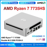 GenMachine AMD Ryzen7 SZBOX 7735HS WIFI6 BT5.2 MINI PC Win10