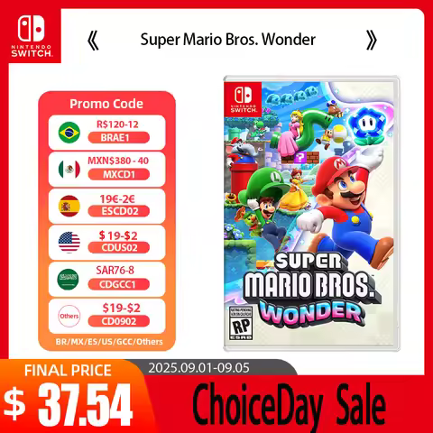 Nintendo Switch Game - Super Mario Bros. Wonder - Games Cartridge Physical Card Adventure for Switch