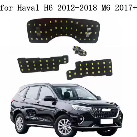 1set Car LED Reading Light Case for Haval H6 2012-2018 M6 2017+, 5 pcs/set, 6000K White 2835SMD, Hig
