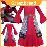 Stunning Hua Mulan Red Princess Fancy Dress For Kids Halloween Party Outfit
