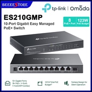TP-Link Omada ES210GMP 10-Port Gigabit Easy Managed Switch with 8-Port PoE+