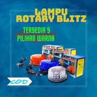 lampu rotary blitz beacon truk alat berat pick up trado damcol damtruk 24 volt 5 warna putih hijau k