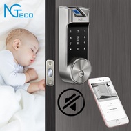 ZKTeco Smart Door Lock Fingerprint Door Digital Lock Electronic Lock Biometric Lock Support Password/APP/Key Lock AL40B