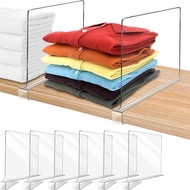 Cross-Border Partition Board Transparent Acrylic Bag Cabinet Clothing Baffle Storage Partition Shelf