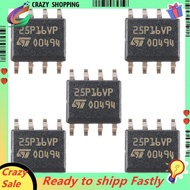 SOP-8 16Mb Memory Chip 5pcs M25P16-VMN6TP Printing 25P16VP Memory Chip