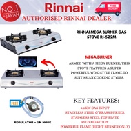 Rinnai Mega Burner Gas Stove RI-522M 4.8kW Rinnai Dapur