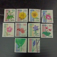 S1218: Japan 50Yen flowers stamps