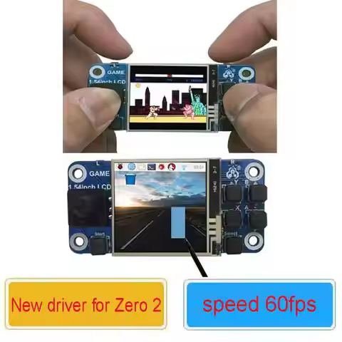 Raspberry Pi 1.54inch LCD touchscreen game Hat for Raspberry Pi Zero/Zero 2 W/3B/4B/CM4 1.54 inch LC