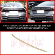 BMW 7 SERIES G11 G12 2016-2020 M760 STYLE REAR TRUNK SPOILER DUCK TAIL ABS SKIRT LIP BODYKIT