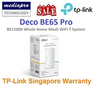 TP-LINK DECO BE65 PRO 1-Pack BE11000 Whole Home Mesh WiFi 7 System ( Pack of 1 ) - 3 Year Local TP-L